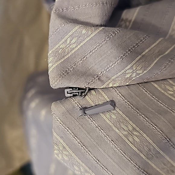 Liz Claiborne Sleeveless Pleated Dress w/Sheer Sash Size 14 Lavender Fit & Flare - Picture 6 of 6